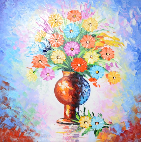 Tranh Sơn Dầu Hoa